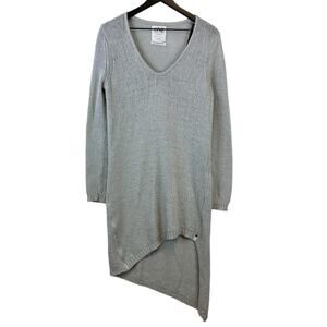 One Teaspoon Urban Outfitters Size S Midi Knit Sweater Dress Gray Acrylic Blend
